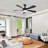 TurboBreeze 52'' - 5 Blade Modern Ceiling Fan with Dimmable Light Kit and Remote Control-122950095-122950096