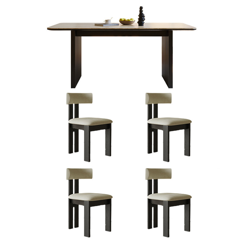 Concevez l'ensemble de table à manger et de chaises Rock The Plate, H 29,52 po x L 62,99 po x l 31,49 po