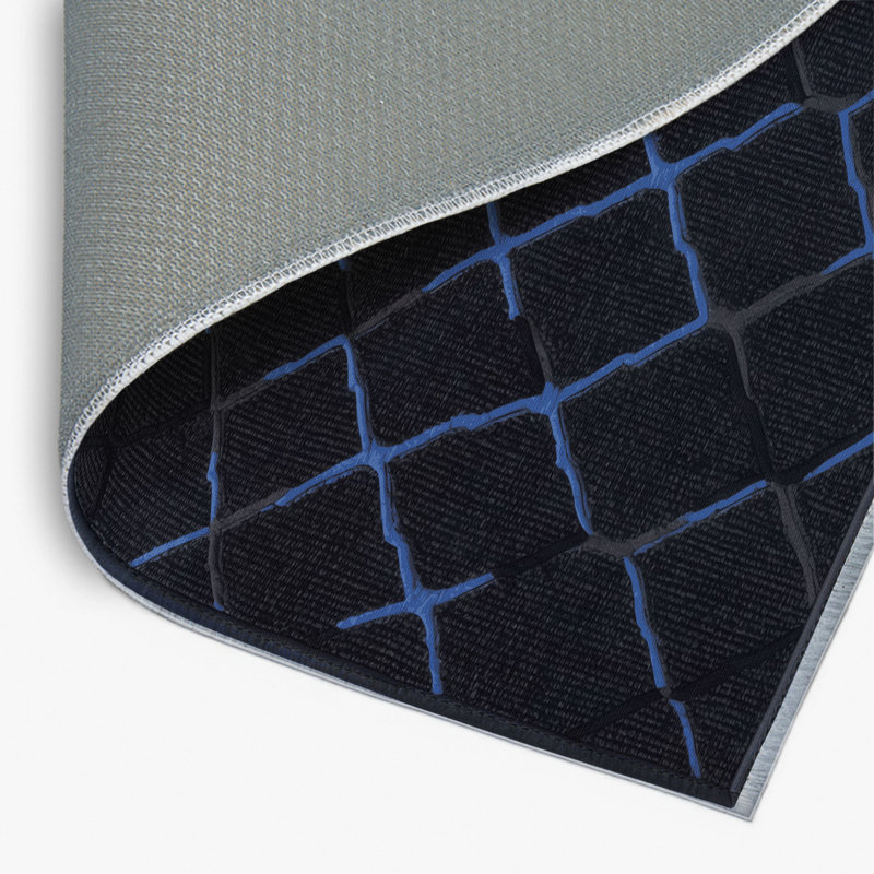Tapis gris intérieur et extérieur Trellis, Rectangulaire 2 pi x 3 pi