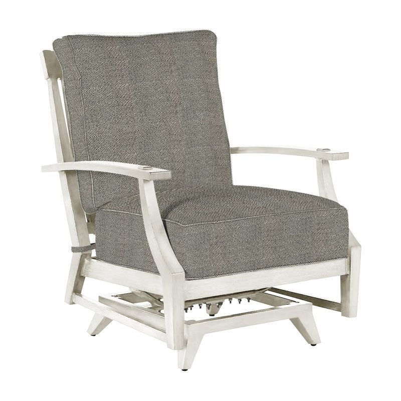 Croquet Patio Chair with Cushions, Welt, Oyster, Intermix Bark