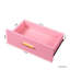Station de coiffage rose moderne et noire avec rangement, tiroirs et armoire à plusieurs couches - meuble-lavabo peu encombrant-115359248