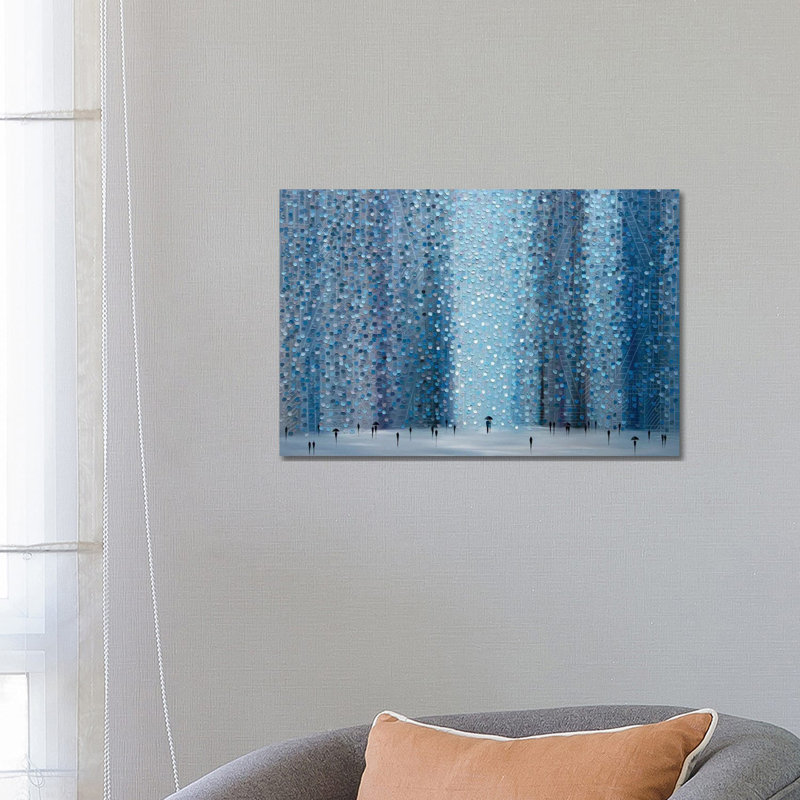 Rain And You by Ekaterina Ermilkina - Painting on Canvas, 66.04 cm H x 45.72 cm W x 1.91 cm D, Wrapped Canvas