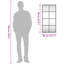 Mikayia Rectangular Metal Wall Mirror-269484441