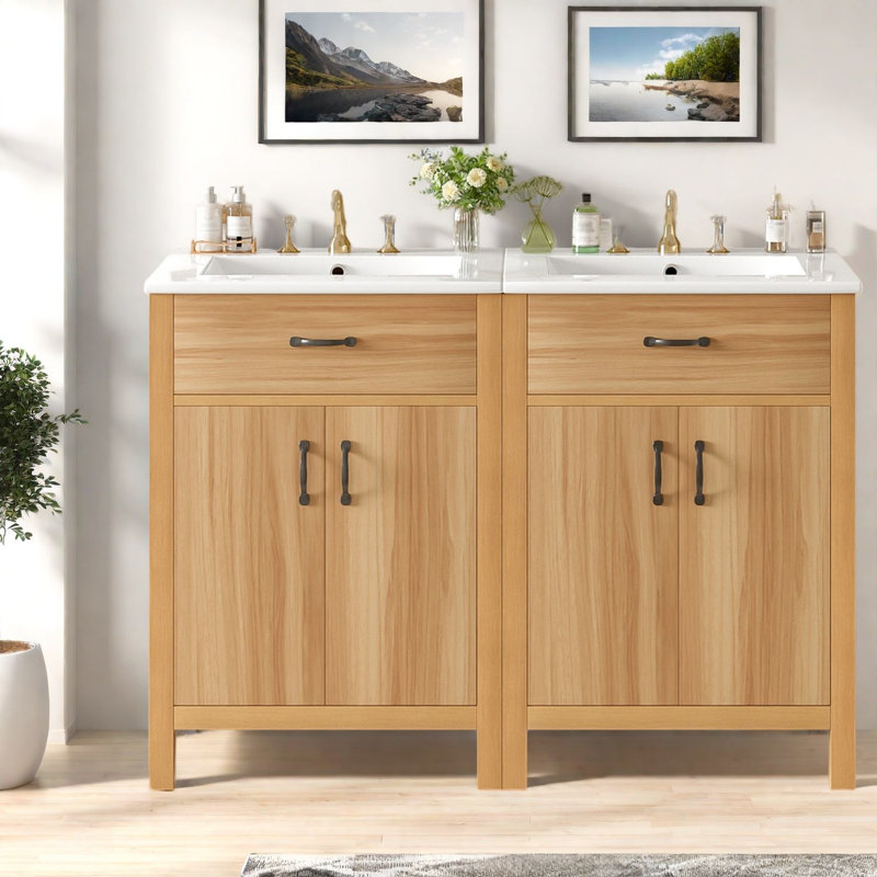 Meuble-lavabo moderne en bois