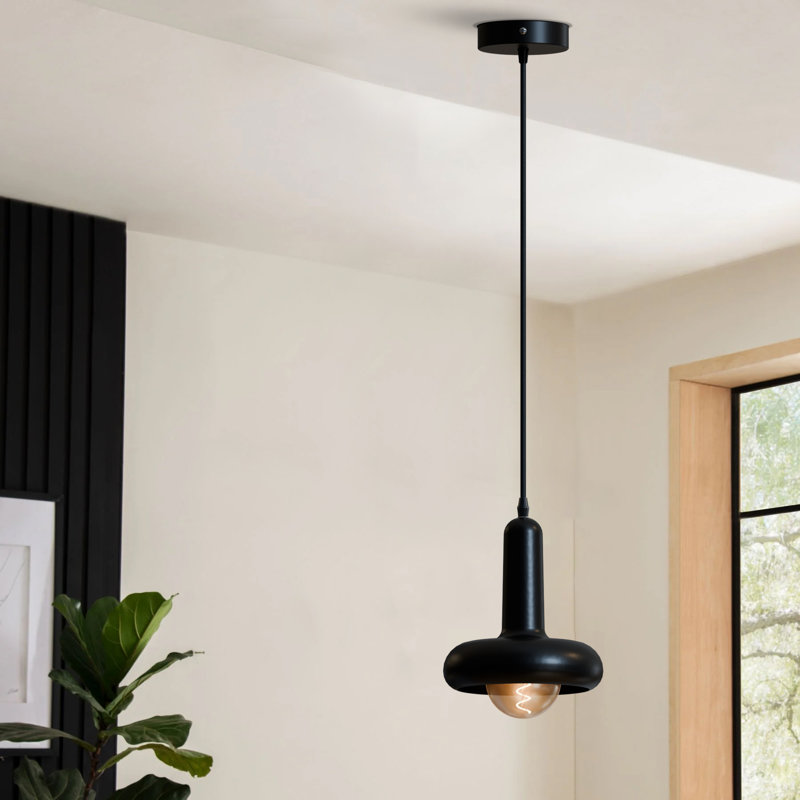Crystol 1 - Light Dome Pendant, Black