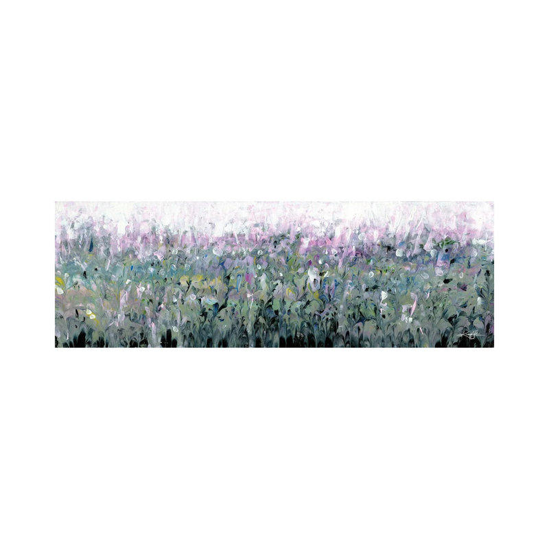 Misty Morning Meadow by Kathy Morton Stanion - Wrapped Canvas Panoramic Print, 30.48 cm H x 91.44 cm W x 3.175 cm D
