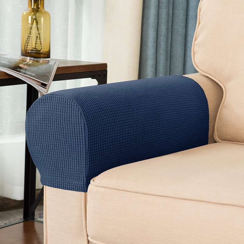 Housse pour fauteuil à coussins carrés Arainy, Bleu foncé