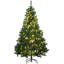 Sapin de Noël artificiel Douglas 6 pi avec branches réalistes, 250 lumières DEL blanc chaud et 1000 pointes-1804658320