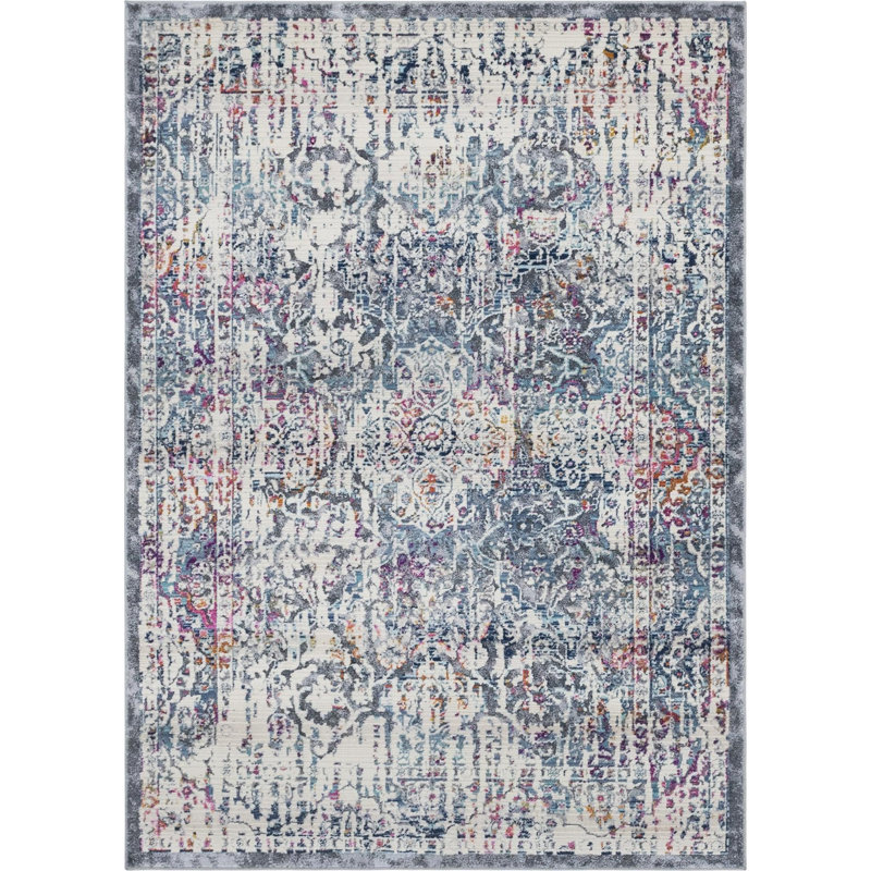 Oriental Indoor Rug, Rectangle 4'1" x 5'11"