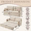 2 Seater Fabric Sofa Bed-253364939