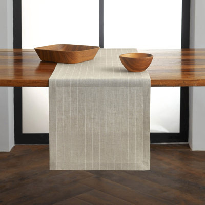 Pinstripe - 100% Pure Linen Table Runner
