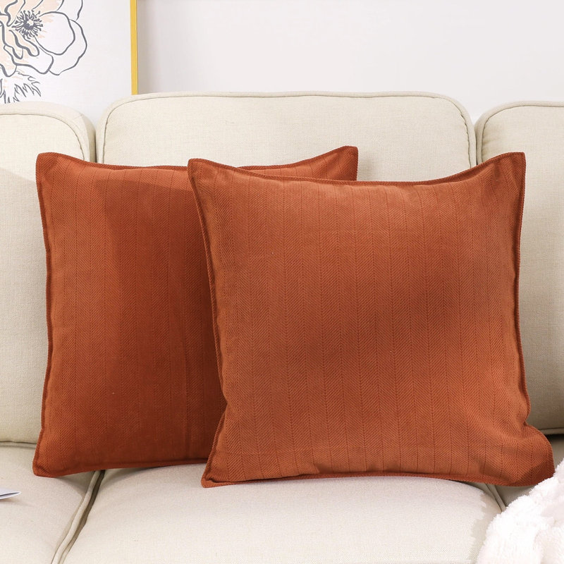 Coussins décoratifs lombaires, Rouge / Orange