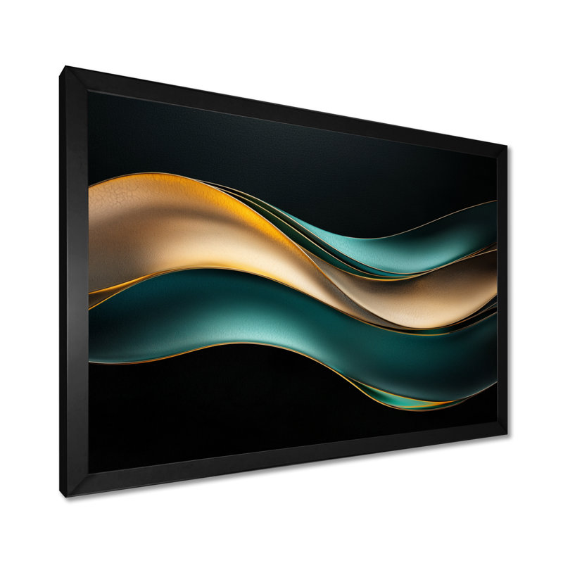Soft Marble Coastal Balance IV - Art abstrait sur toile marbrée abstraite, Reproduction encadrée d'une seule photo