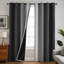 Rideau obscurcissant 100% obscurcissant avec œillets pour chambre à coucher et salon-187173059-187226066
