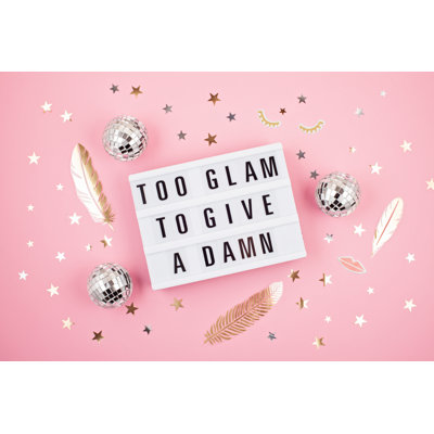 Lightbox With Phrase by Netrun78 - Wrapped Canvas Print