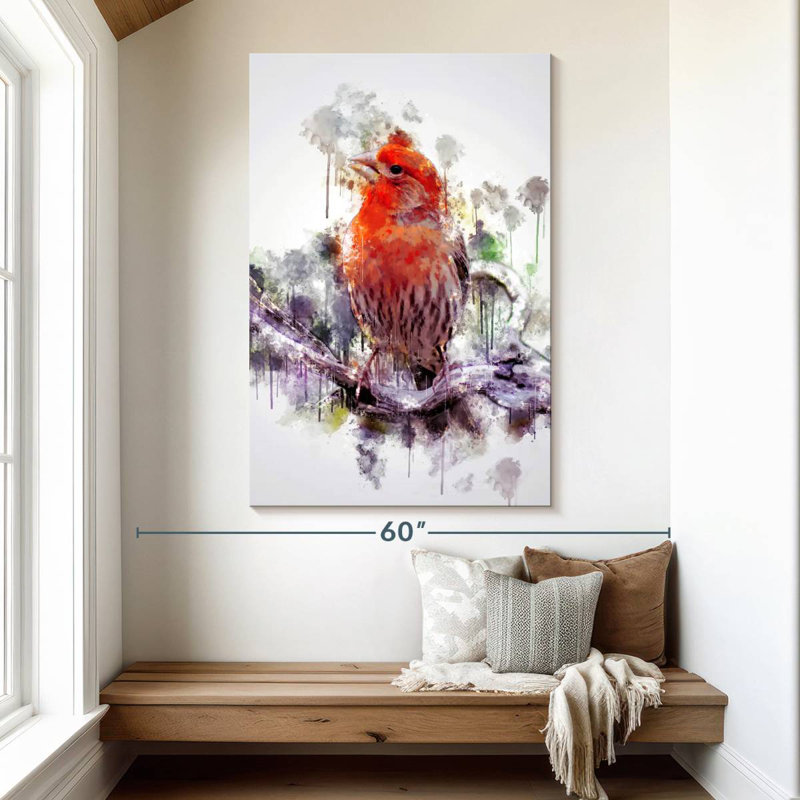 Brampt House Finch, 51" H x 34" W
