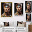 Peinture fusion David Bowie Portrait III - Pop Art, art mural-100407718-134145407
