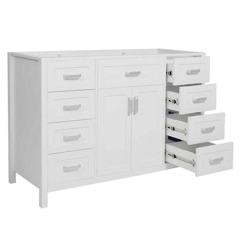 Meuble-lavabo 47 po sans lavabo, armoire seulement, Blanc