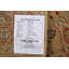 Tapis beige noué à la main de conception unique 2 pi 9 po x 13 pi 2 po