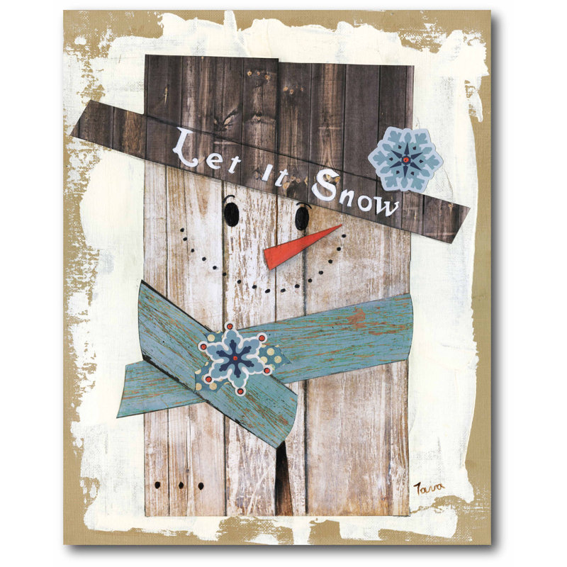 « bonhomme de neige », impression sur toile