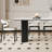 Simple Rectangular Rock Slab Dining Table Sets-107506707