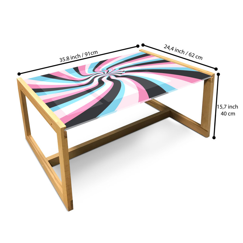 Jaheed Sled Coffee Table, 90cm H x 62cm W x 40cm D