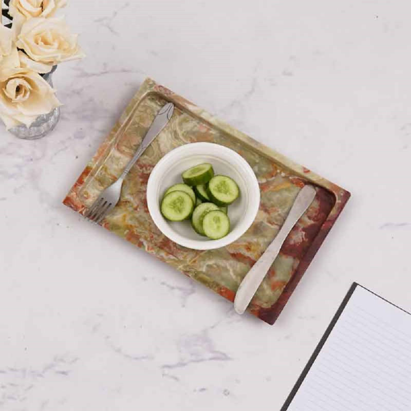 Marbled Rectangle Tray