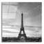 «Paris - Eiffel Tower - Black & White» par Epic Portfolio, art mural en verre acrylique-1889798947