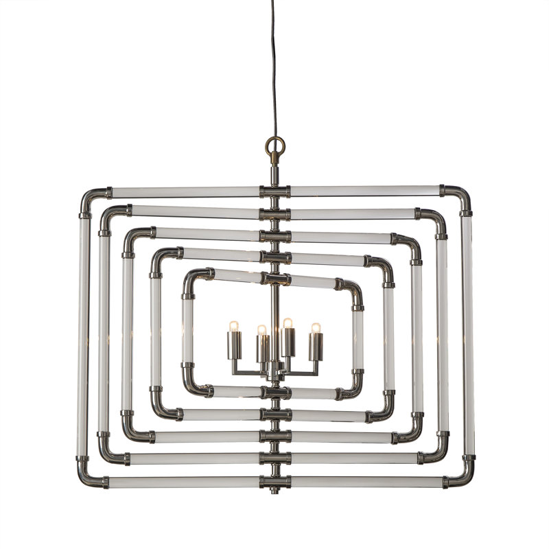 Nellcote 4 - Light Chandelier, Polished Brass