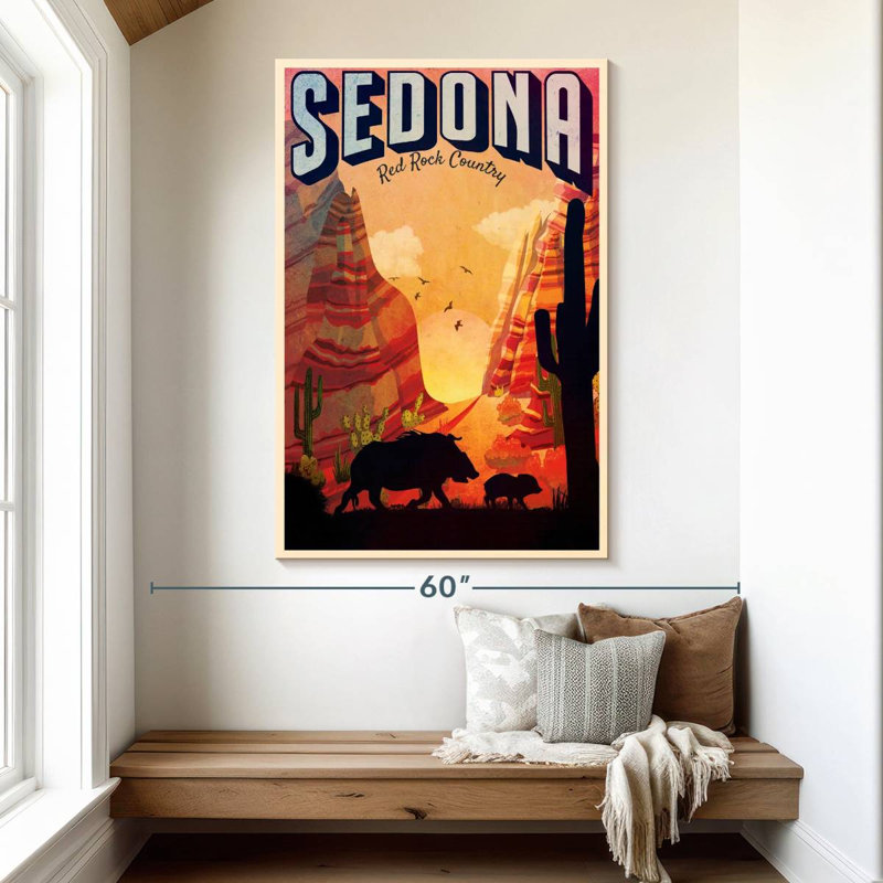 Sedona Red Rock Country, H 51 po x l 34 po