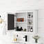 Armoire de rangement moderne pour salle de bain avec miroir, 30 po x 28 po, fixation murale et rangement en verre, armoire à miroir, grand espace, tableau-1050708415