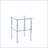 2-Piece Clear Glass Side Table with 2-Tier Storage