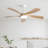 Whisper 52" 5 ABS Blade Propeller Classic Ceiling Fan with LED Lights and Remote Control-650897666