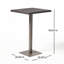 Table de bar carrée en rotin 26 po