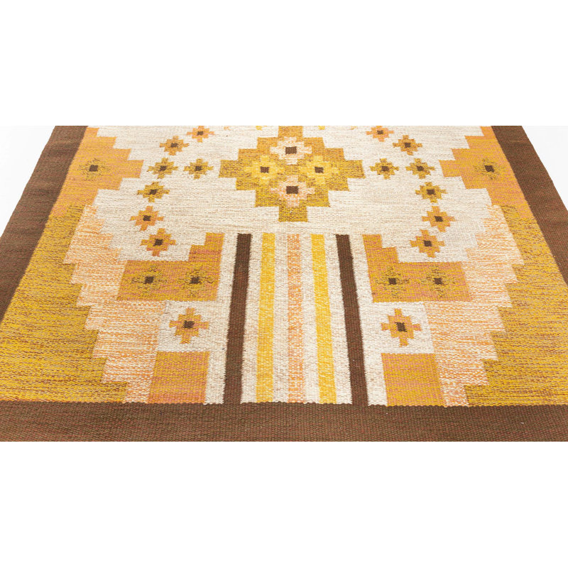 Vintage One-of-a-Kind Rectangle 5'5" x 8'3" Flatweave Area Rug