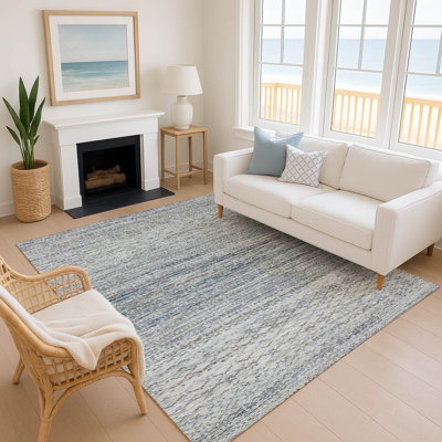 Premium Machine Washable Mayfield AMF2150 Striped Rug