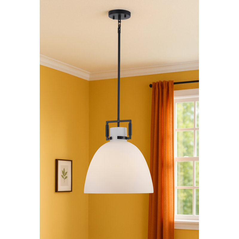 Luminaire suspendu 1 lumière Miami, Noir