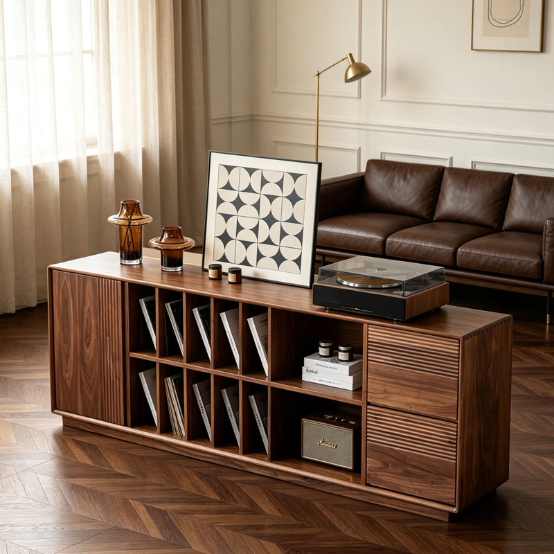 Bibliothèque simple de style japonais