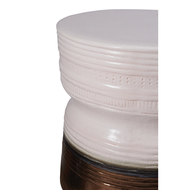 Ancaris Garden Stool, Semi Gloss/Dark Brown