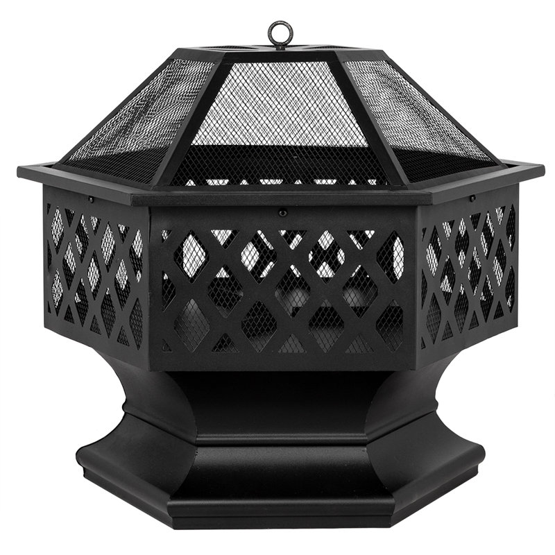 Hexagon Steel Smokeless Fire Pit