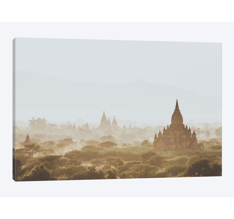 Reproduction d'art graphique sur toile tendue, H 8 po x l 12 po x P 0,75 po, Toile tendue, Pas de tapis