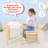Kids 2 Piece Rectangular Arts And Crafts Table and Chair Set
