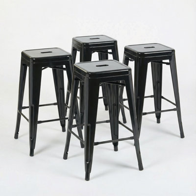 Counter Stool with Metal Frame