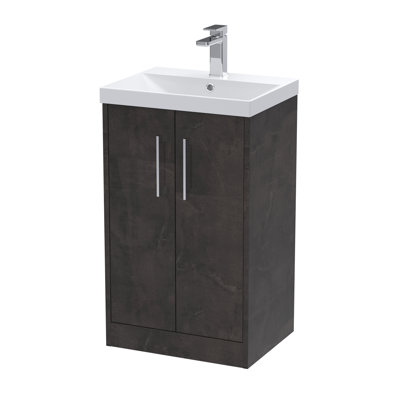 Juno 500mm Single Bathroom Vanity with Integrated Vitreous China Basin