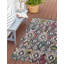 Tapis intérieur / extérieur ivoire / gris anthracite Kivett-641129097