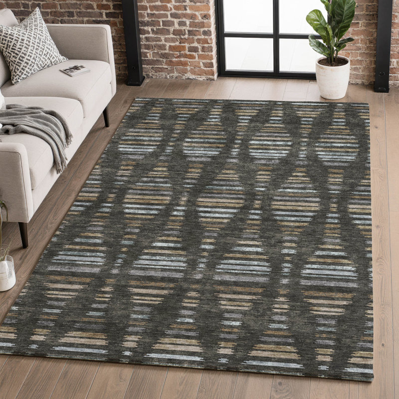 Tapis de qualité supérieure lavable à la machine Mayfield AMF2027, Café, 10 pi x 14 pi