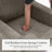 Bronnen Big And Wide Upholstered Sand Cushion Swivel Armchair with Removable Back and Seat Cushion-119558473