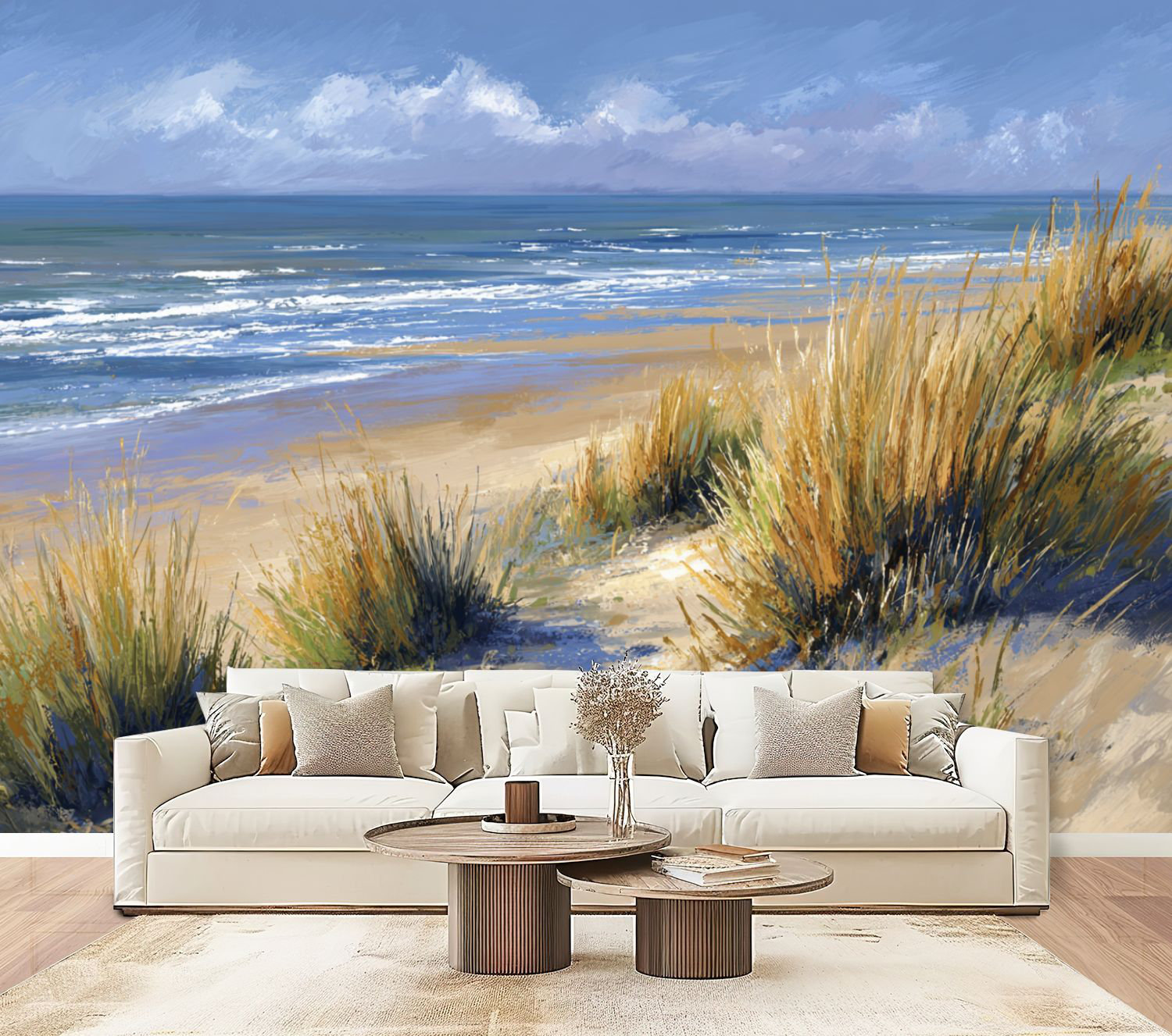 Red Barrel Studio Coastal Peel and Stick Wallpaper Meditative Coastal ...