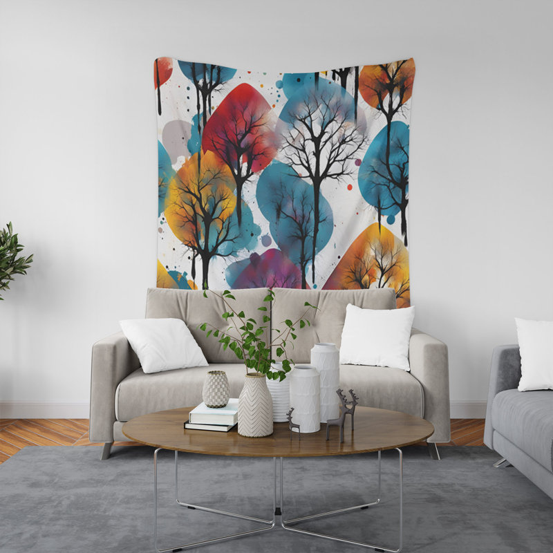 Tapisserie murale, H 88 po x l 104 po x P 1,2 po