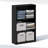 Furinno REED Closet Organizers and Storage, 3-Tier Closet Organizer, Open Shelf Closet Storage, for Wardrobe, Bedroom, Living Room, Blackwood-122253701-122253703